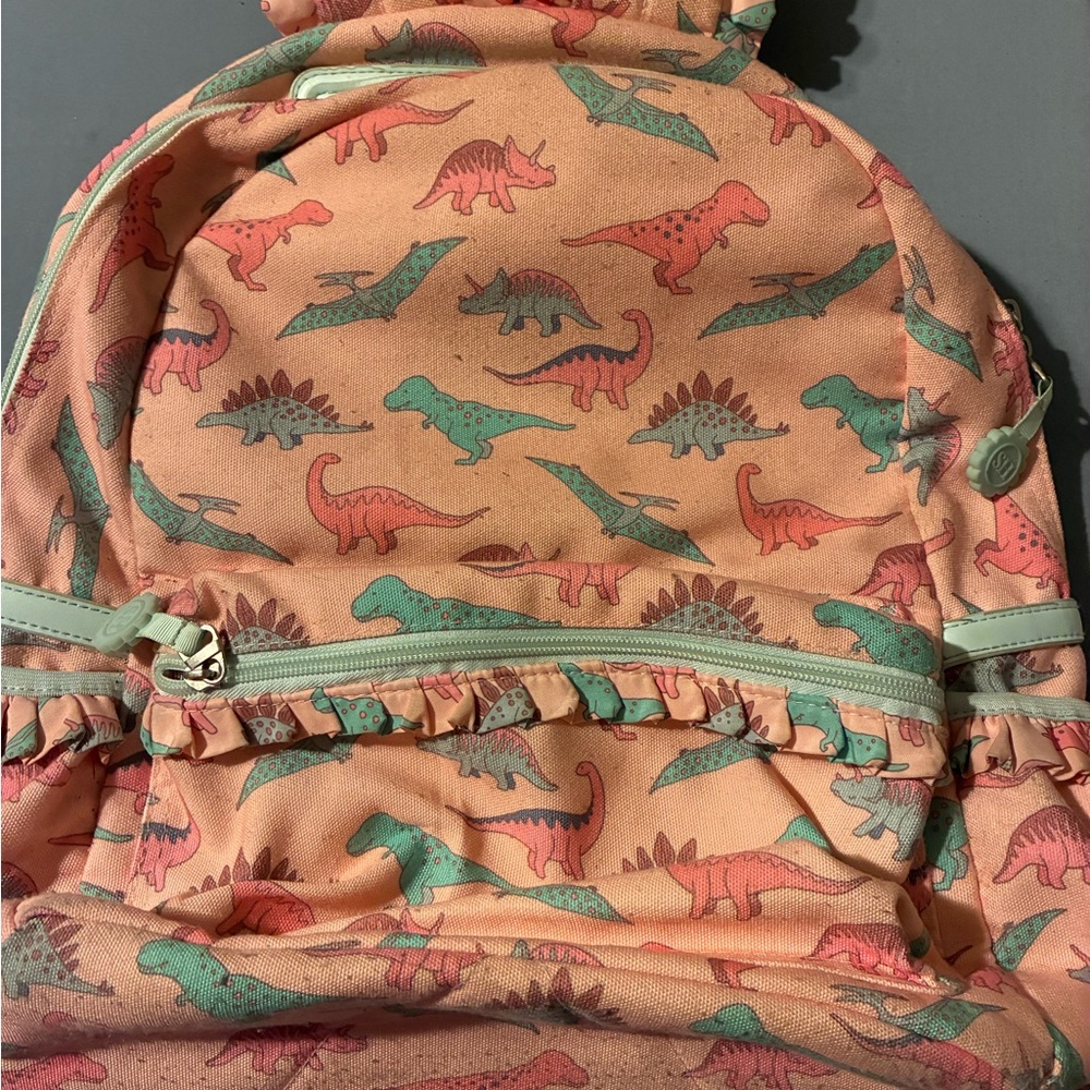 SweetHoney Pink Backpack and pencil case bundle with Dinosaur Print